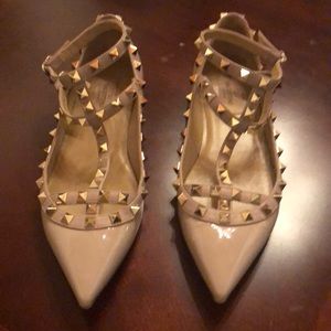 Valentino rockstud cage flats
